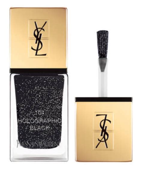 ysl holographic black|YSL beauty nail polish.